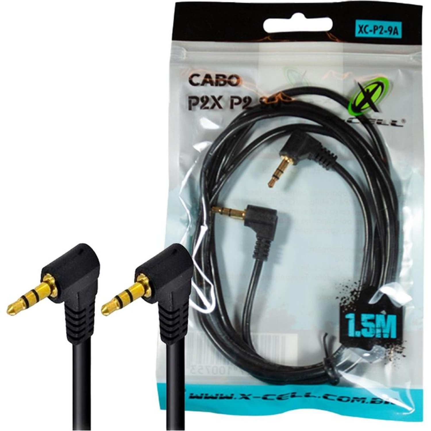 Cabo Auxiliar 1.5M P2 Para P2 Xc-P2-9A Flex Un.Venda: Pc/1