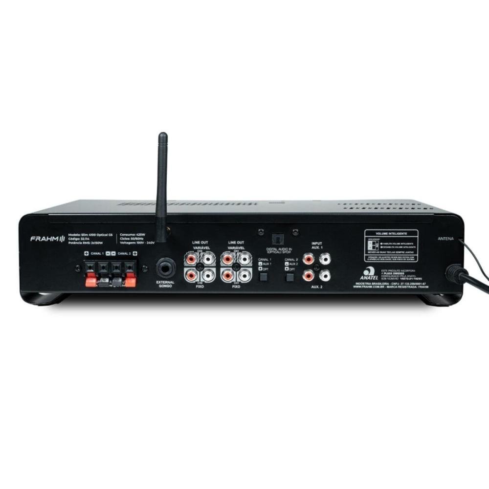 Amplificador Frahm Slim 4100 Optical G5 300w Rms Un.Venda: PC/1