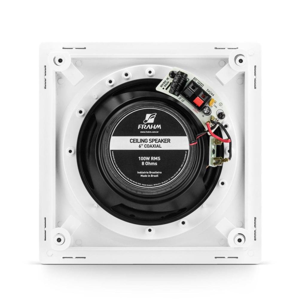 Arandela 6" Frahm HS 200w Quadrada Branca Un.Venda: PC/1