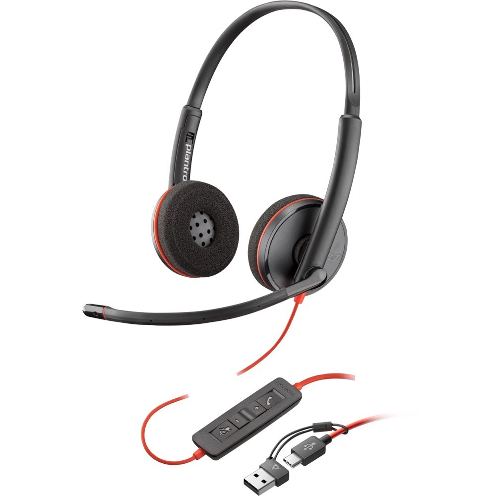 Fone Headset Usb-C Poly Blackwire C3220, Estereo