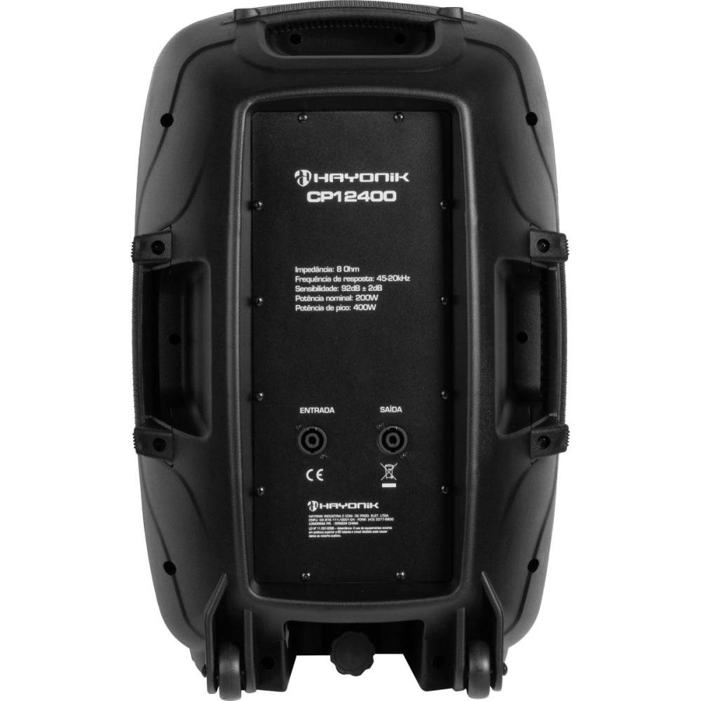 Caixa Acústica Passiva Hayonik CP-12400 400W Preta Hayonik