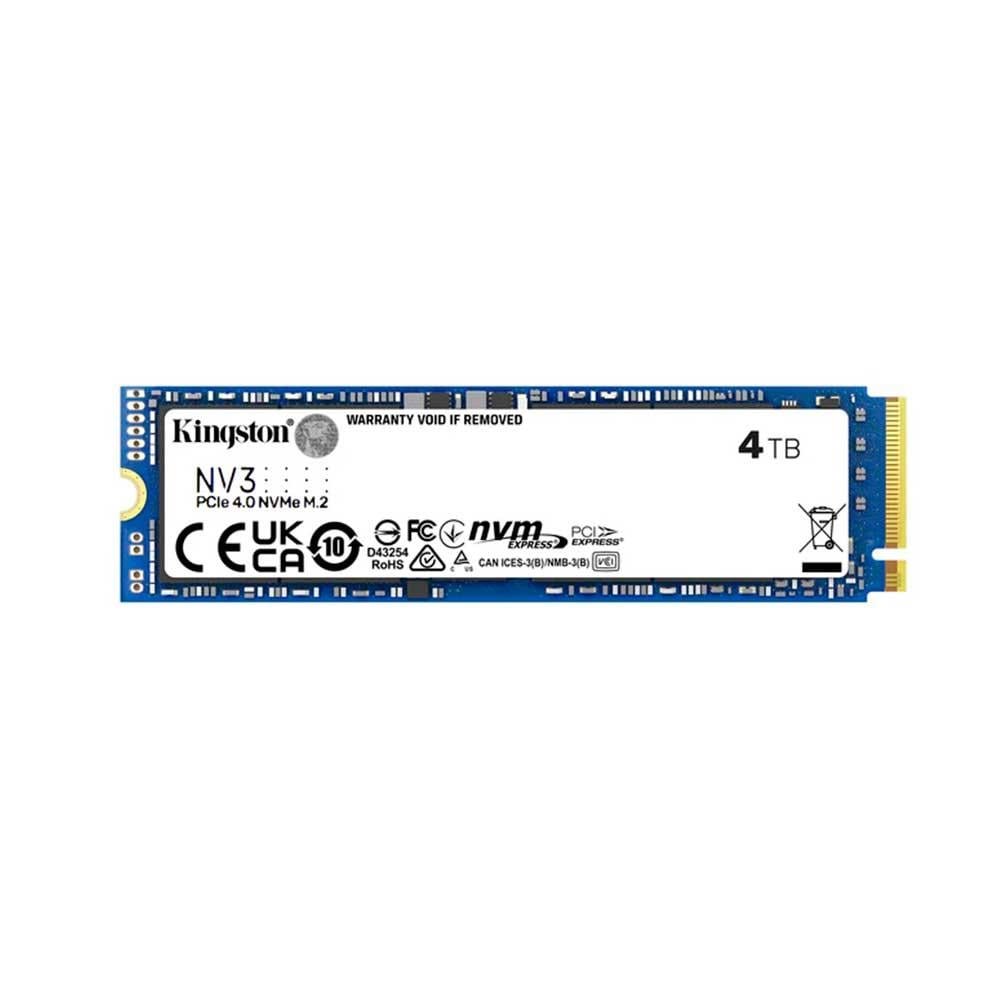 SSD Kingston NV3, 4TB, M.2 NVMe, 2280, PCIe 4.0, Leitura 6000MBs e Gravação 5000MBs, SNV3S/4000G