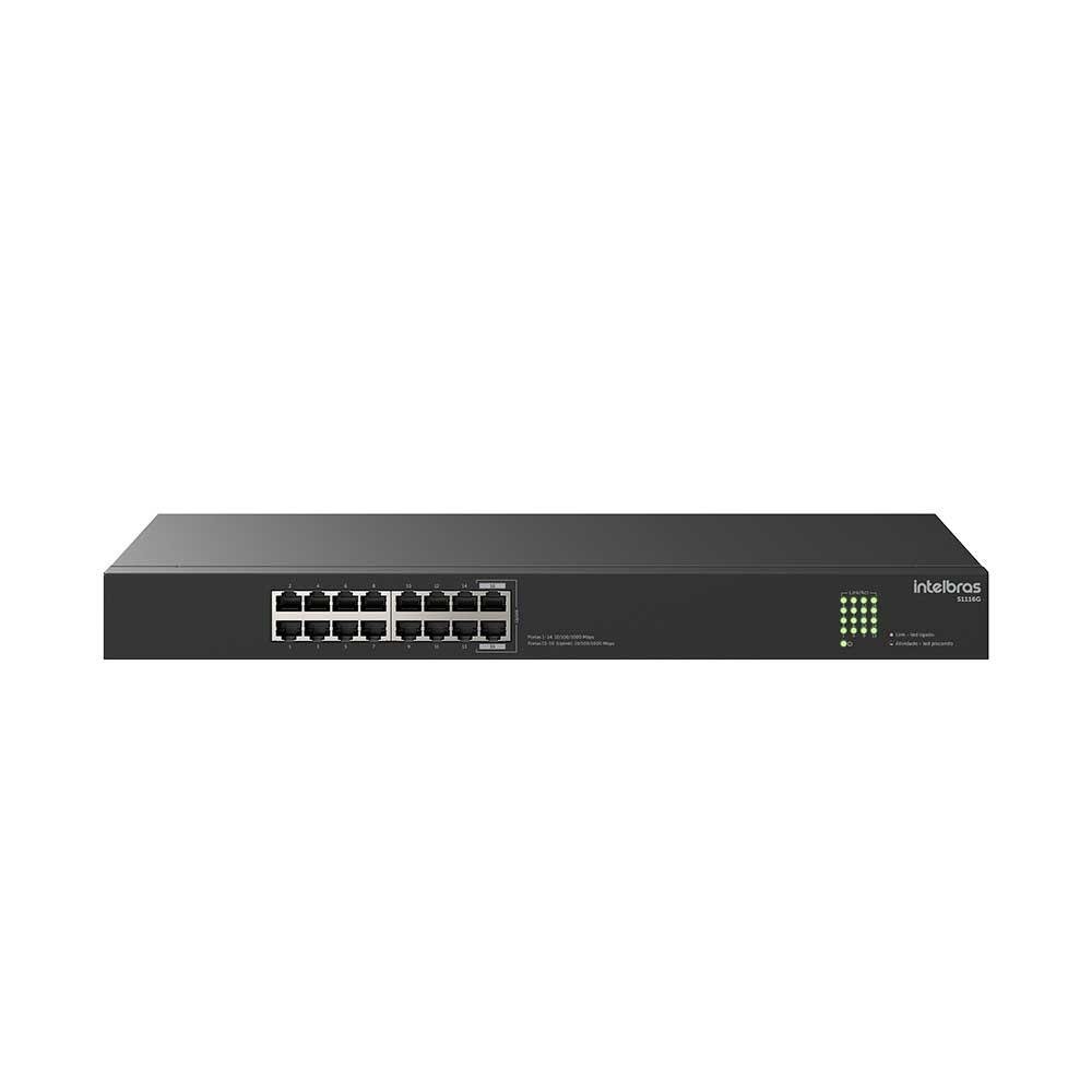 Switch Intelbras 16 Portas Gigabit S1116g - 4760114