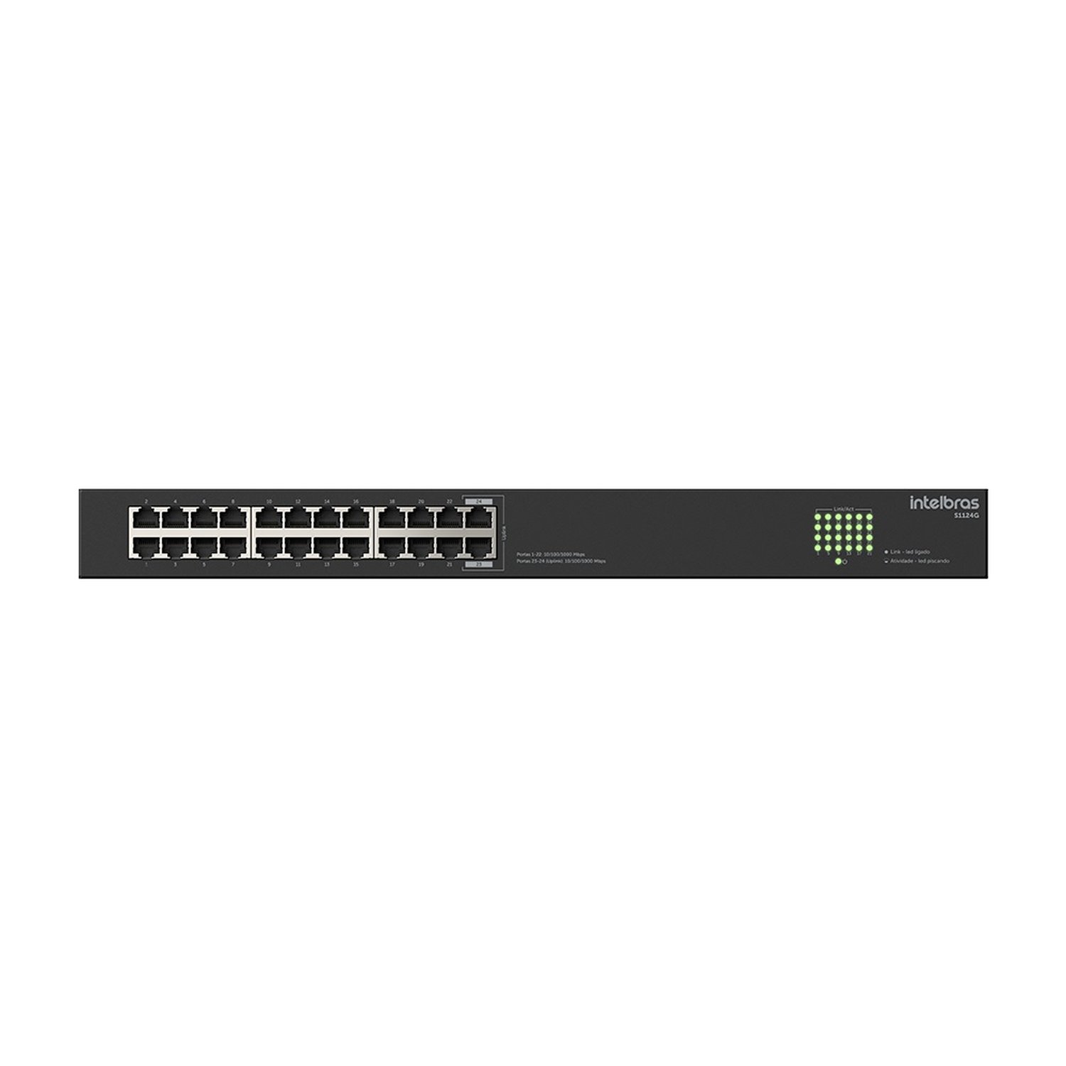 Switch Intelbras 24 Portas Gigabit S1124g - 4760115