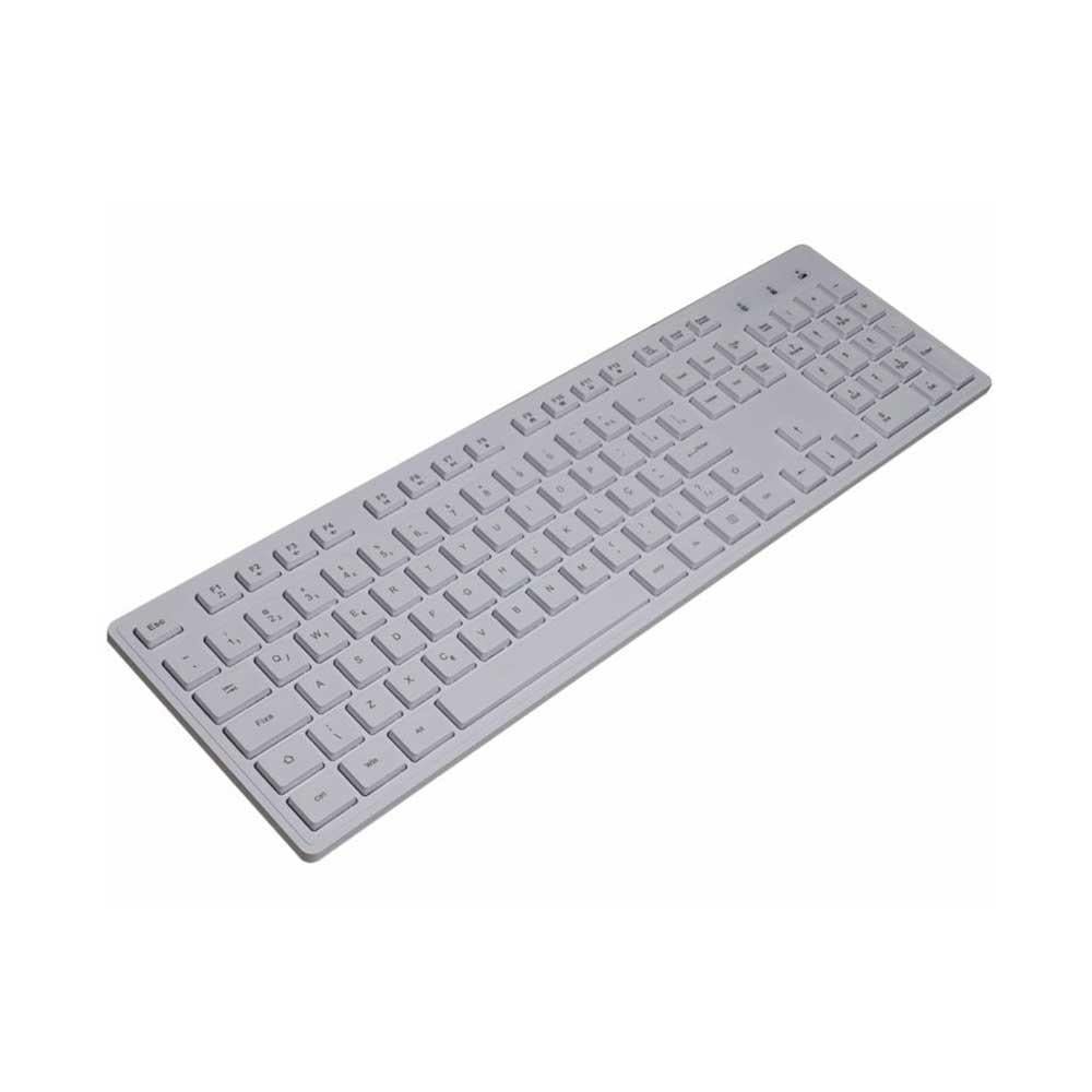 Kit Mouse E Teclado K-mex Sem Fio Ka-60w9+ma-a7w7 Branco - B2ka60w90010b0x