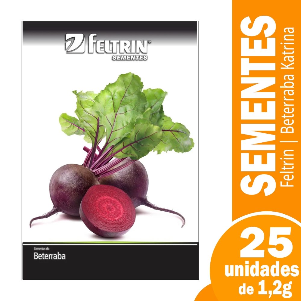 Sementes Beterraba Katrina Feltrin 1,2g - Embalagem c/ 25 unidades