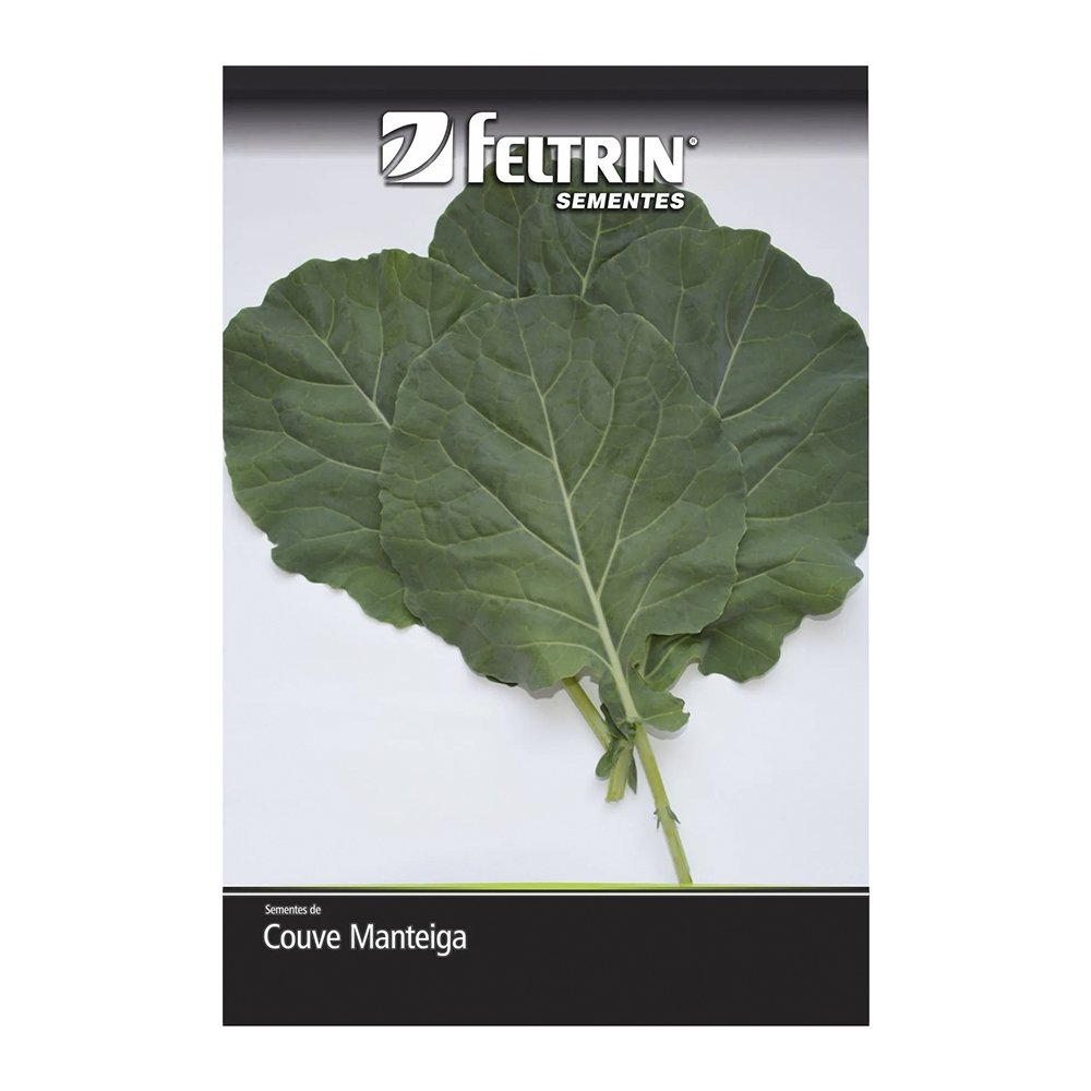 Sementes de Couve Manteiga Feltrin 1g - Embalagem com 25 Unidades