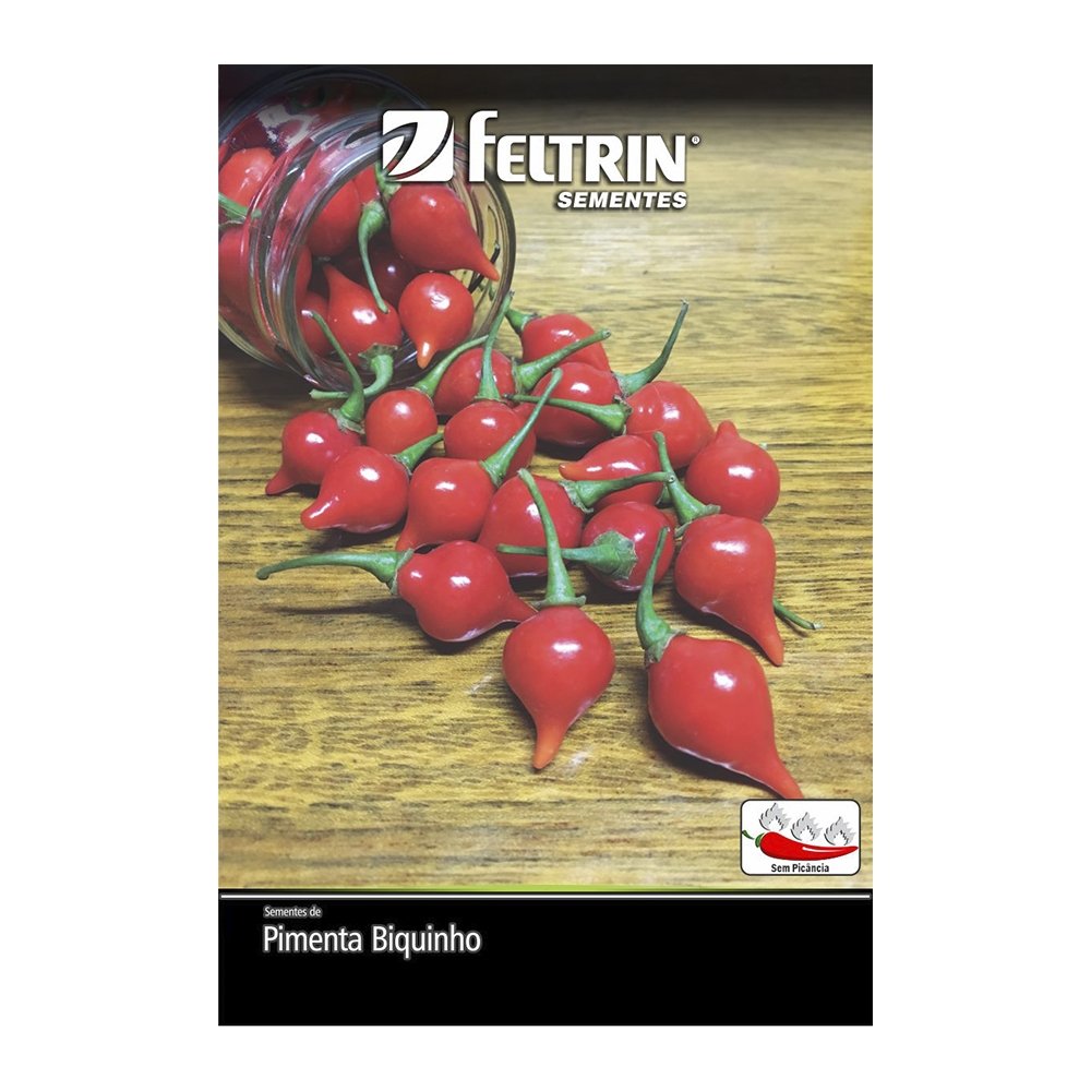 Sementes de Pimenta Bico Feltrin 400mg - Embalagem com 25 Unidades