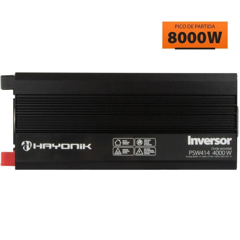 Inversor Automotivo Hayonik Psw414 Onda Senoidal 4000W 48Vdc/127V Un.Venda: Pc/1