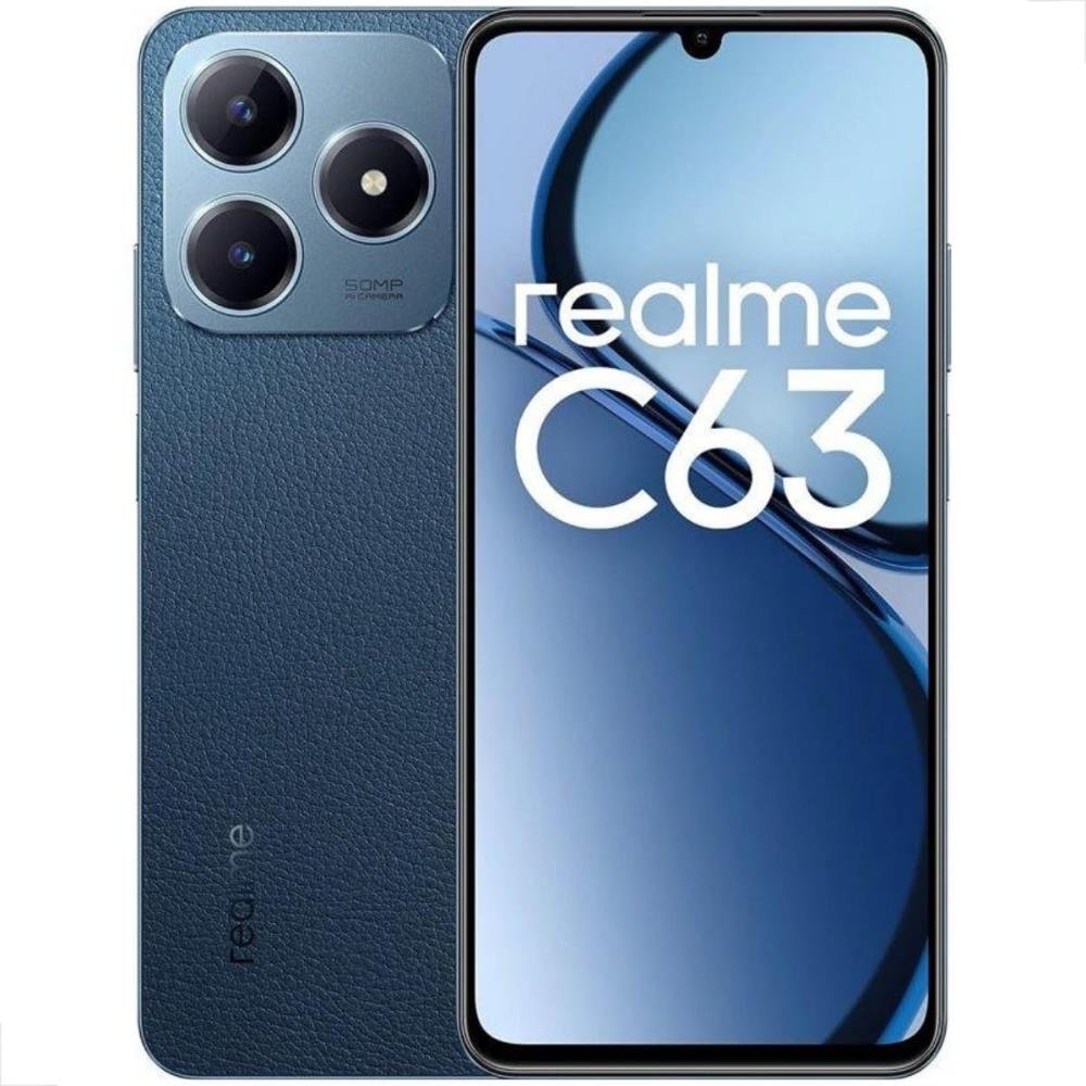 Smartphone Realme C63 4g 256gb Tela 6.75 8gb Ram Dual NFC Azul
