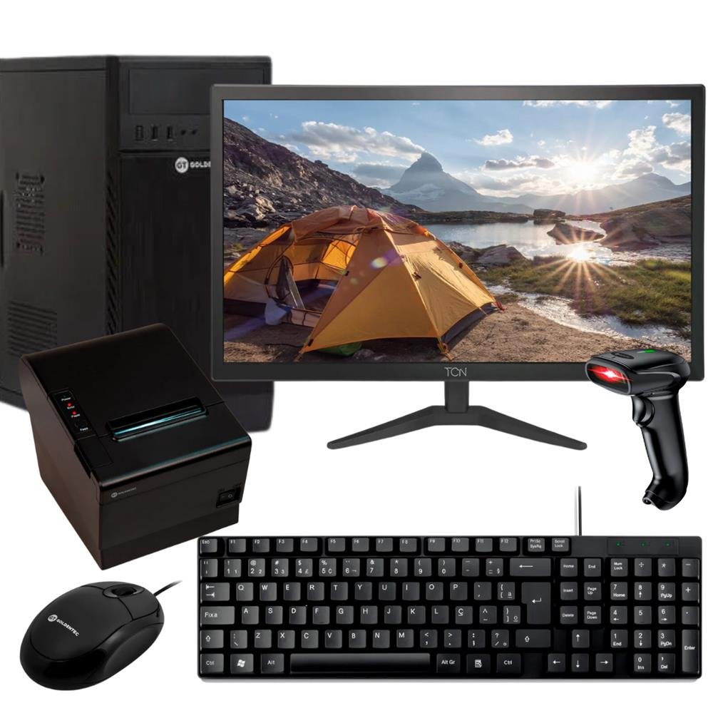 Kit Automação Intel Core Tm I5, 2G, 8Gb, Ssd 240Gb Linux, Com Monitor 20, Impressora Termica, Teclado, Mouse, Leitor De Codigo De Barras