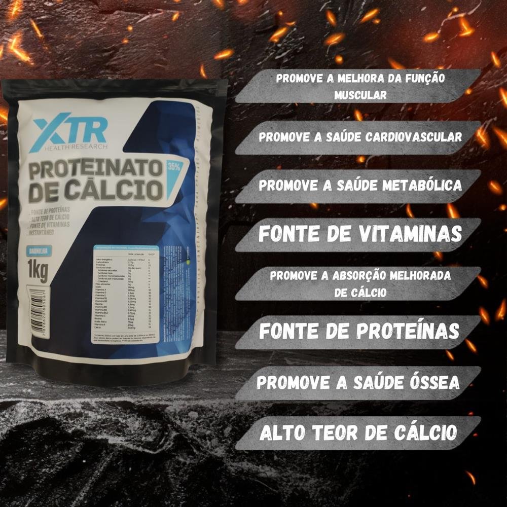 Proteinato De Calcio Baunilha 1Kg Xtr Health Research