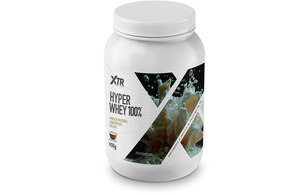 Whey Hyper Whey 100% Sabor Leitinho 900G Xtr Health Research