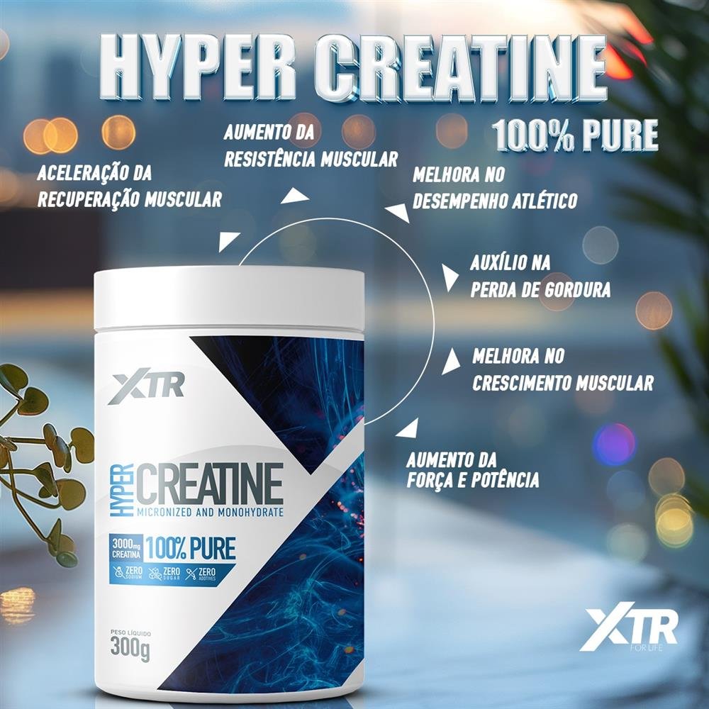 Creatina Hyper Creatina 100% Pure 300G Xtr Health Research