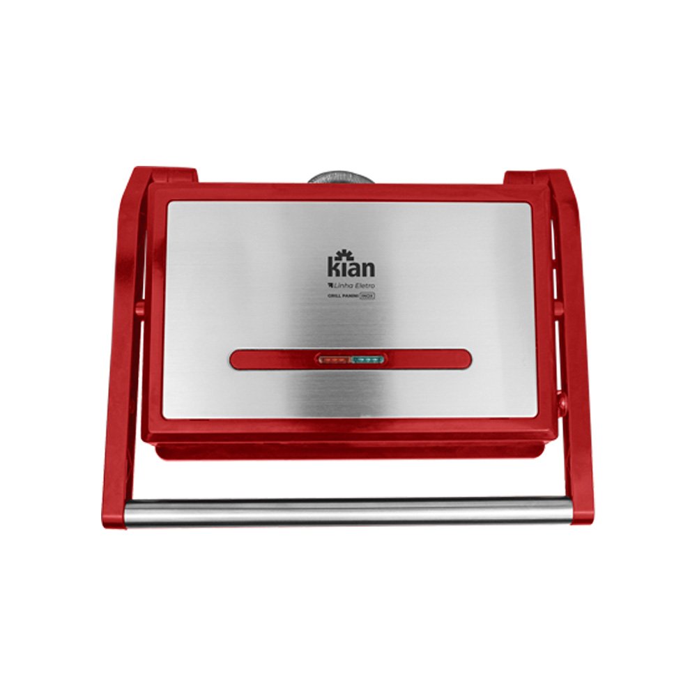 Grill Panini Vermelha 1.200W 220V Kian
