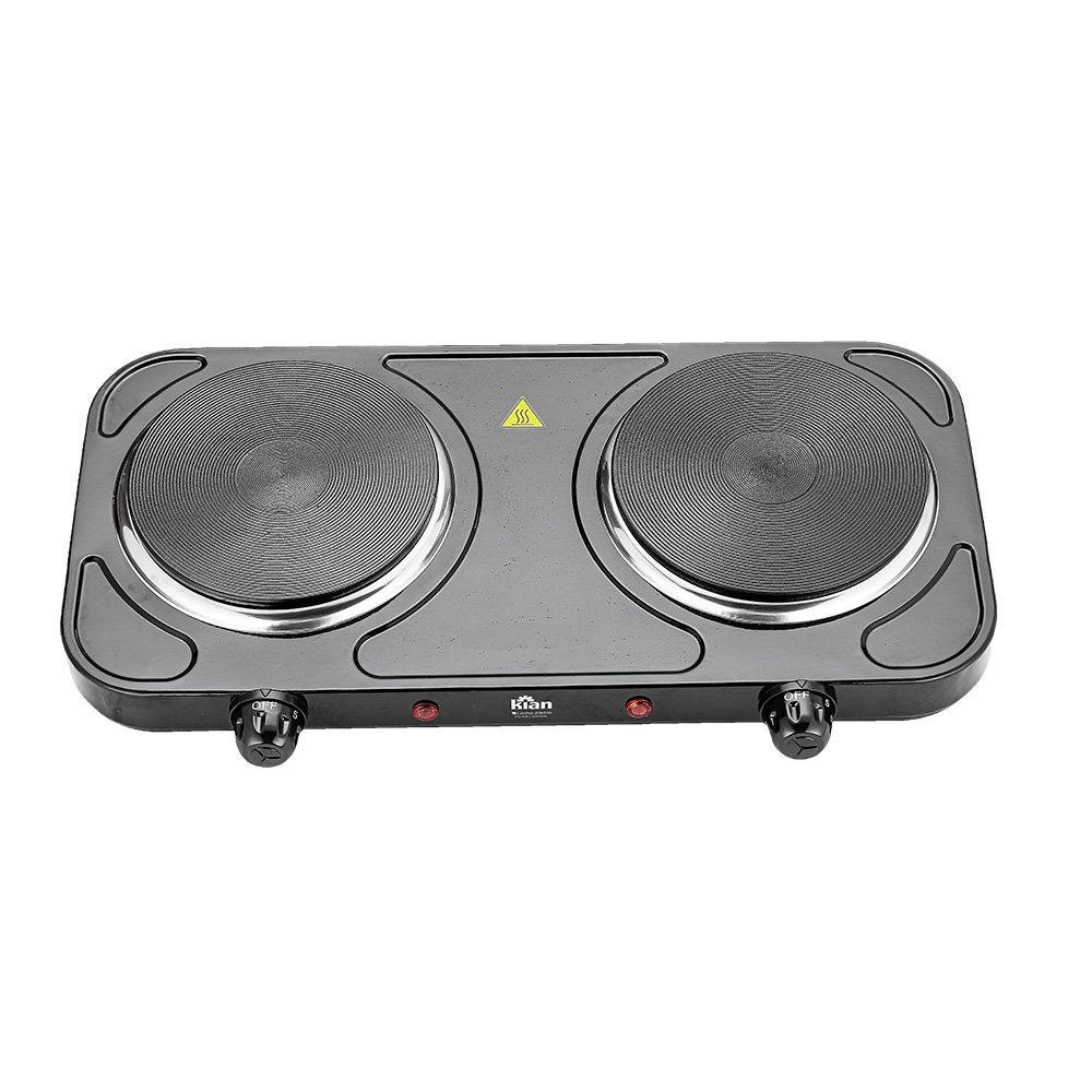 Fogão Elétrico 2 Bocas 2000W Preta 127V Kian