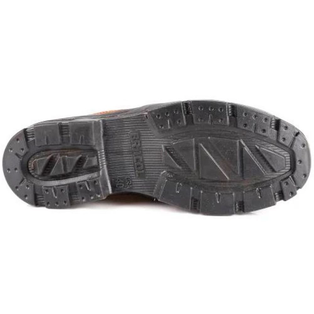 Bota Nobuck Com Cadarço Com Bico Plástico Bae Marrom Castor N 37 Bracol