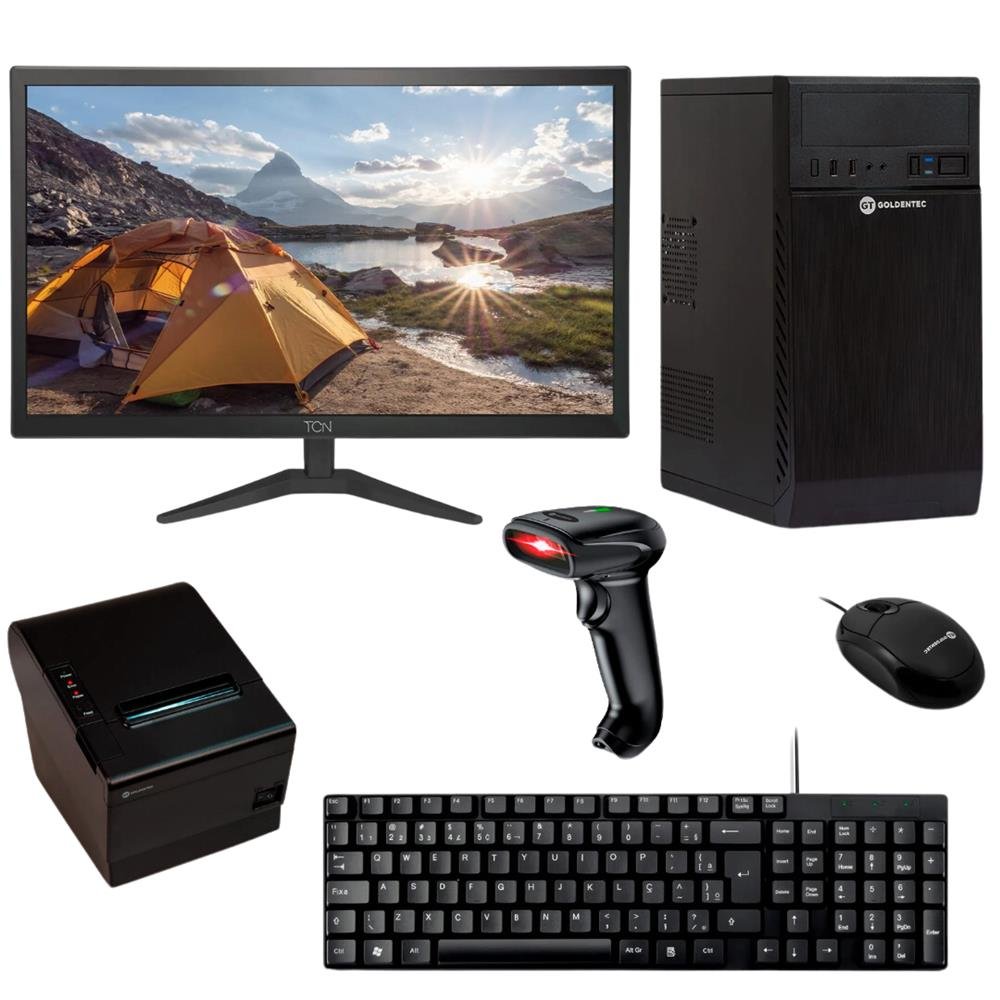 Kit Automação Intel Core Tm I5, 2ª Geração, 8Gb, Ssd 240Gb Linux, Com Monitor 20", Impressora Termica, Teclado, Mouse, Leitor De Codigo De Barras.