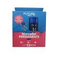 Marcador Permanente Futuro Azul Com 12 Unidades Ref Fo272219