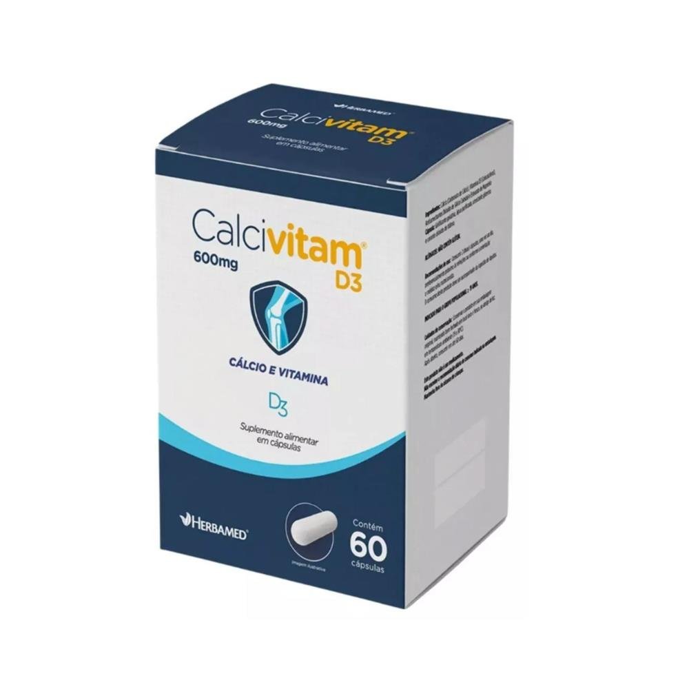 Calcivitam D3 Com 60Capsulas 750Mg