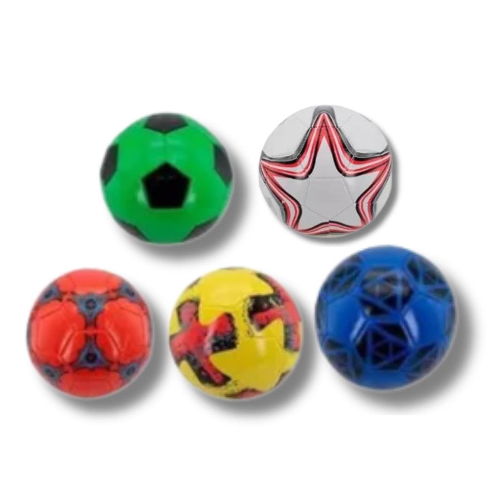 Bola de Futebol Social N5 Kit com 5 Unidades Kit com 5 Und Modelos Variados
