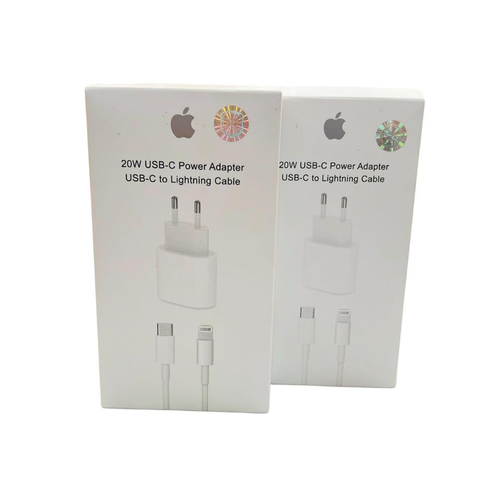 Carregador Para iPhone 20W Fonte + Cabo Lightning Tipo C