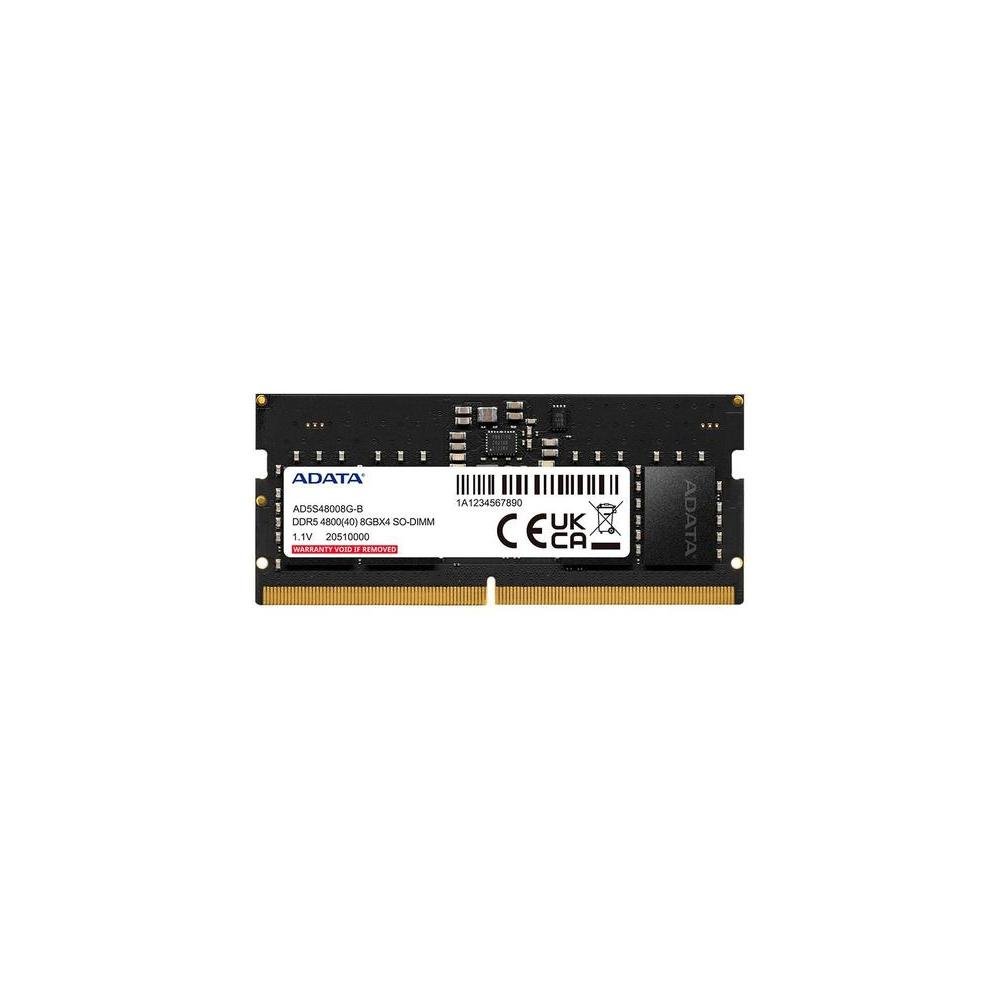 Memoria Adata 8GB DDR5 CL40 4800MHz para Notebook - AD5S48008G-S.