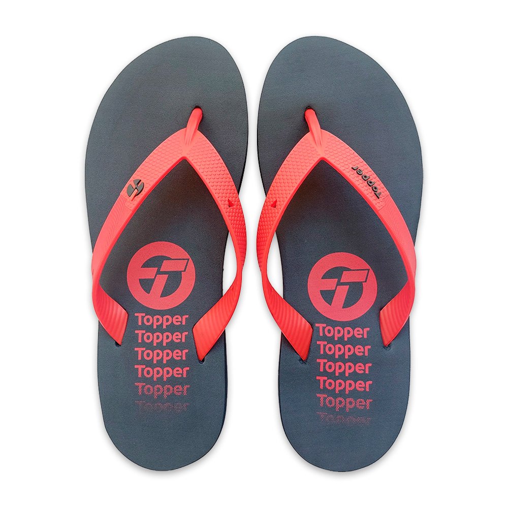 Chinelo Topper Casual Rest Preto / Vermelho 37/8