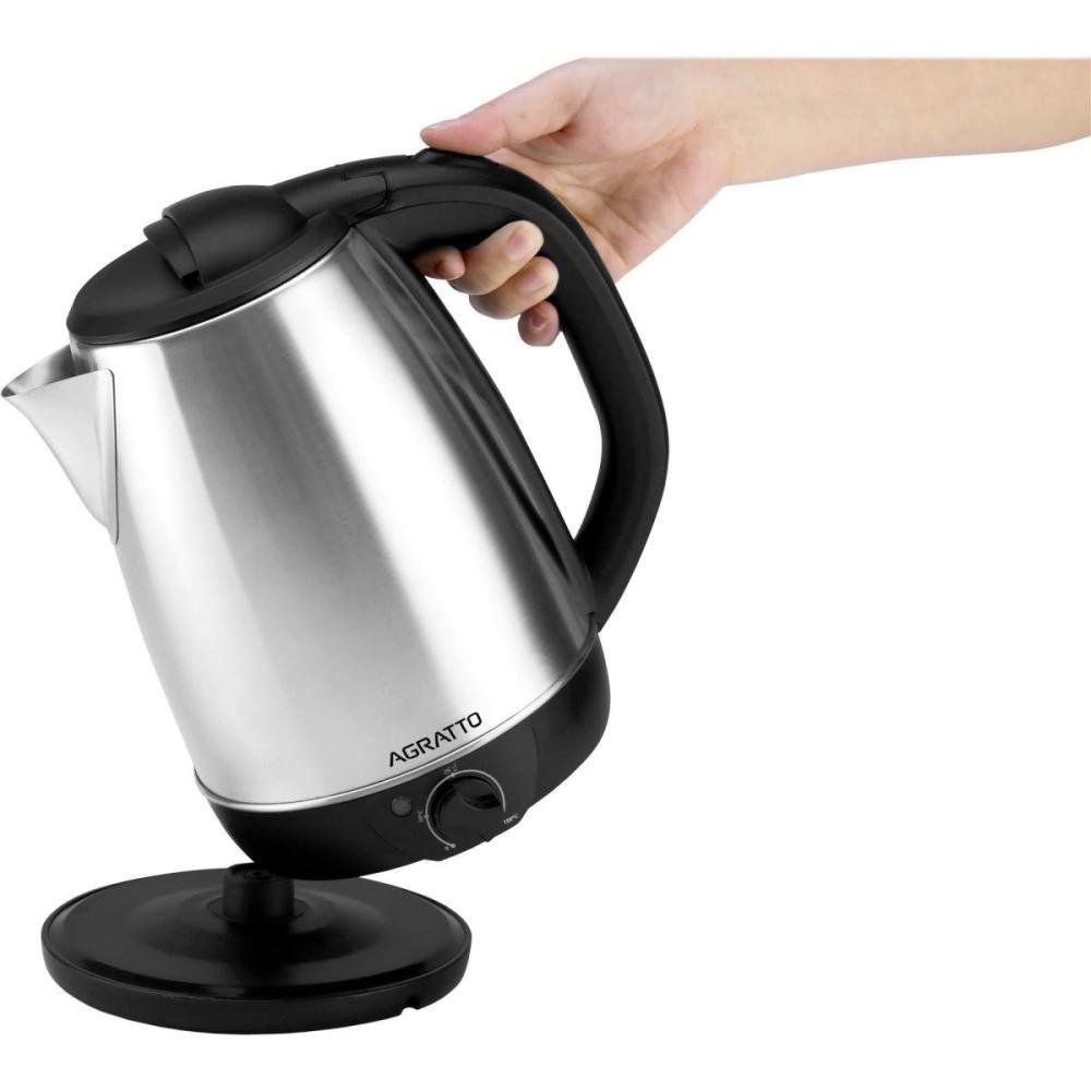 Chaleira Eletrica Agratto Aroma 2,2 Litros Inox 220v