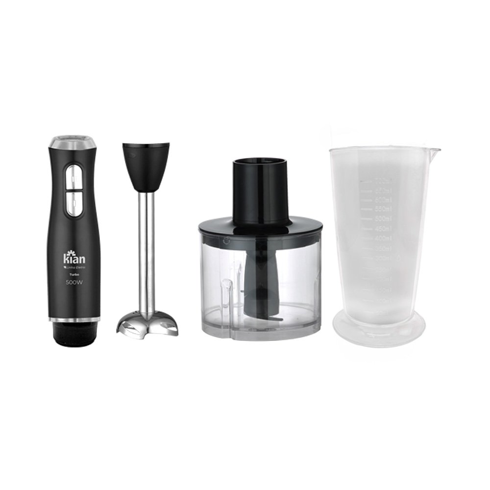 Mixer 2X1 Preta C/Base Inox 400W 220V Kian