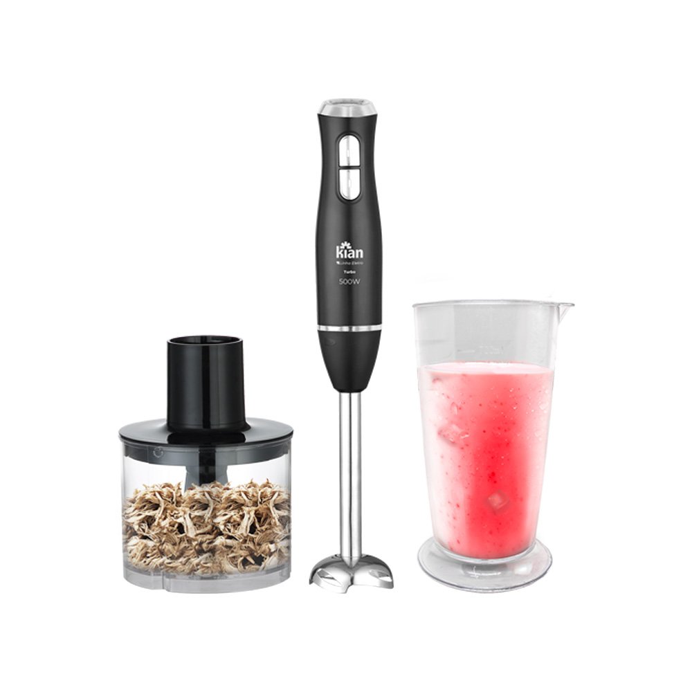 Mixer 2X1 Preta C/Base Inox 400W 220V Kian