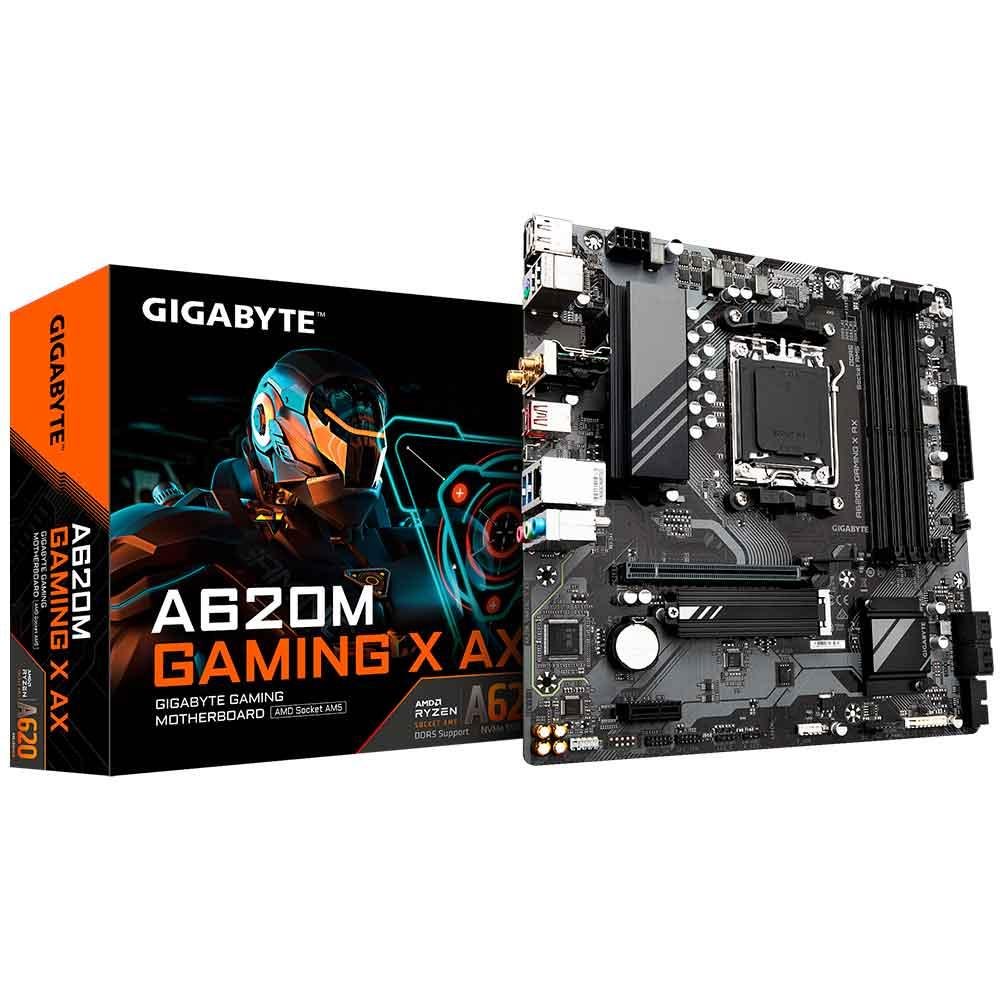 Placa Mae Gigabyte A620m Gaming X Ax R1.1, Ddr5, Am5, Micro Atx