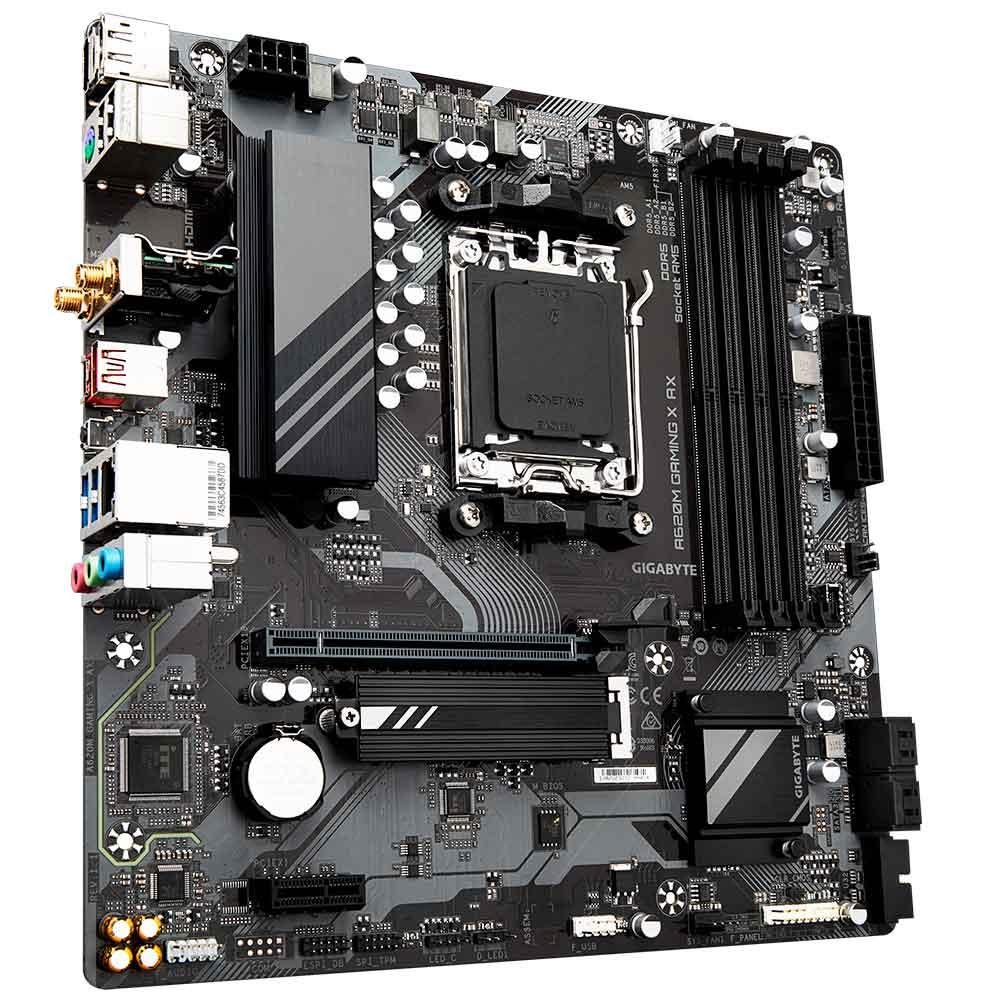 Placa Mae Gigabyte A620m Gaming X Ax R1.1, Ddr5, Am5, Micro Atx