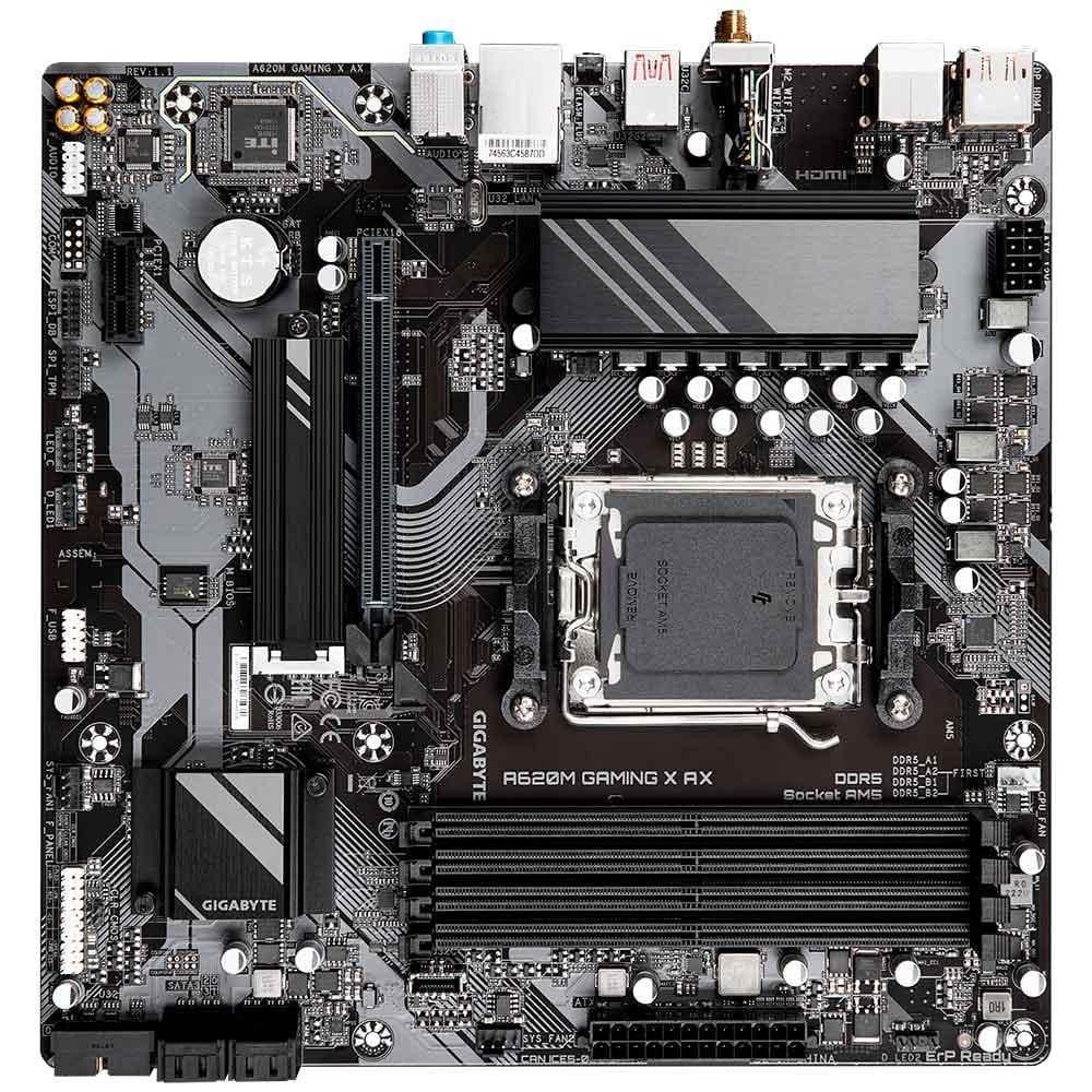Placa Mae Gigabyte A620m Gaming X Ax R1.1, Ddr5, Am5, Micro Atx