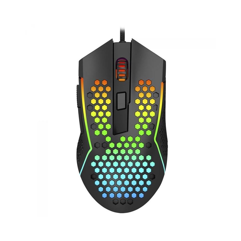 Mouse Gamer Redragon Reaping Plus, RGB, 7 Botoes, 52000 DPI, Sensor: Pixar PAW3395 (HL9339), Polling Rate: 1000hz, Preto - M987P-K V2.