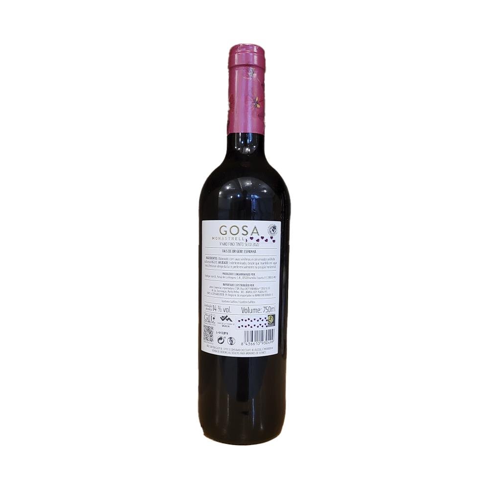 Vinho Tinto Seco Gosa Monastrell 750 Ml
