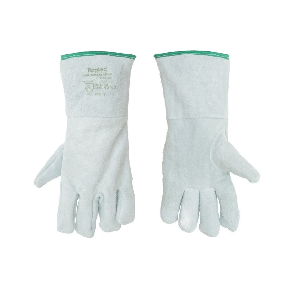 Luva De Raspa Para Soldador Punho Longo - Ca 25631 - Par - Reptec