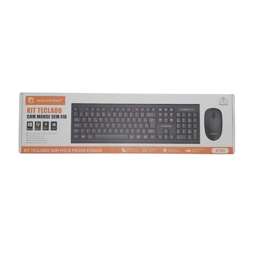 Teclado E Mouse Sem Fio Hmaston Ref Jp103