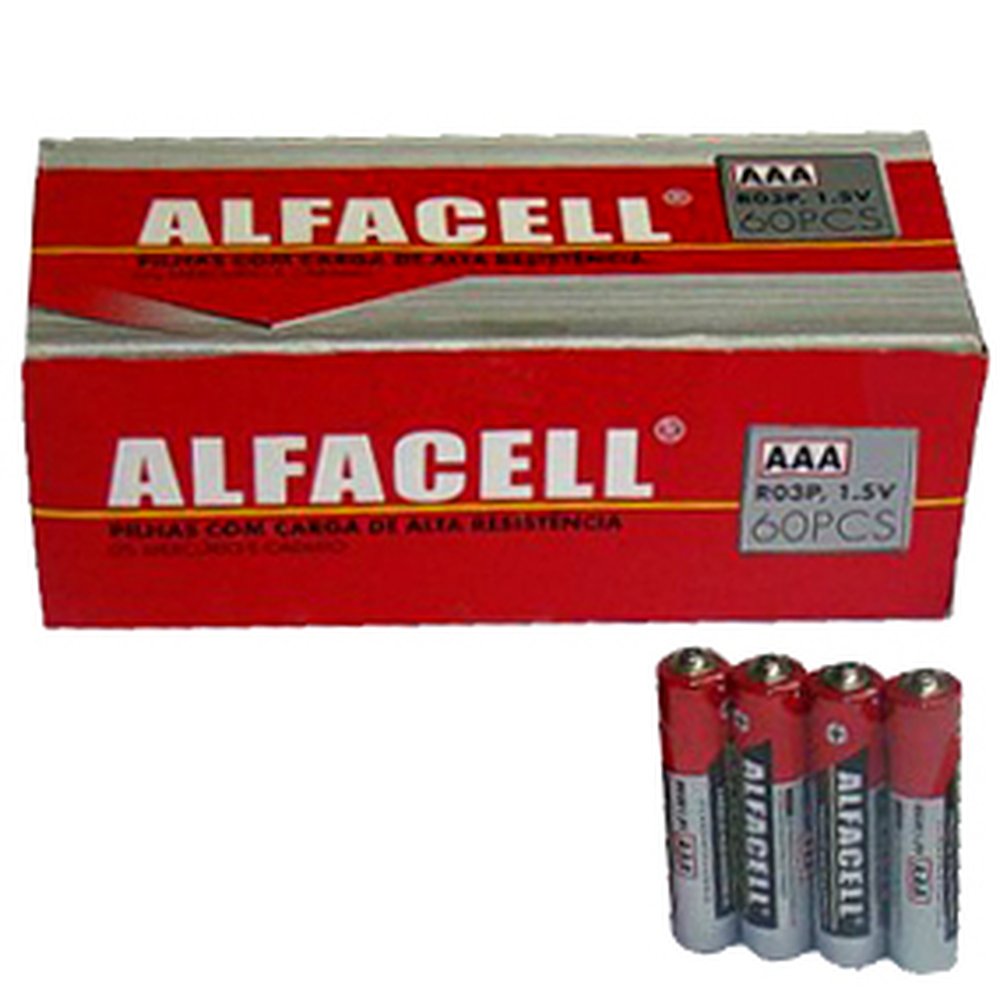 Pilha Alfacell Palito Aaa C/60 R03p4sc