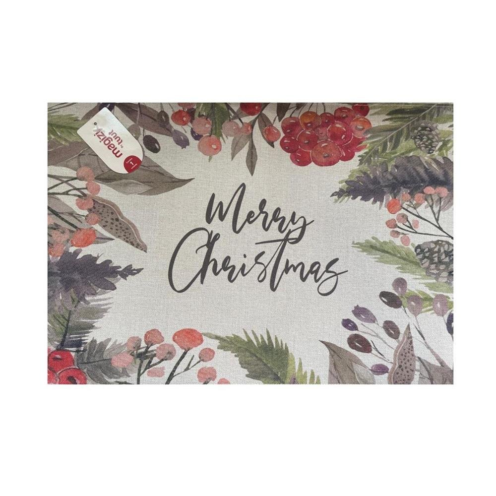 Jogo Americano Magizi Tec Merry Berrie 45X30cm Com 6 Unidades Ref 28147