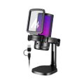 Microfone Streamer Gamer Maono, RGB, Cancelamento de ruido, Cardioide, USB-C - DGM20.