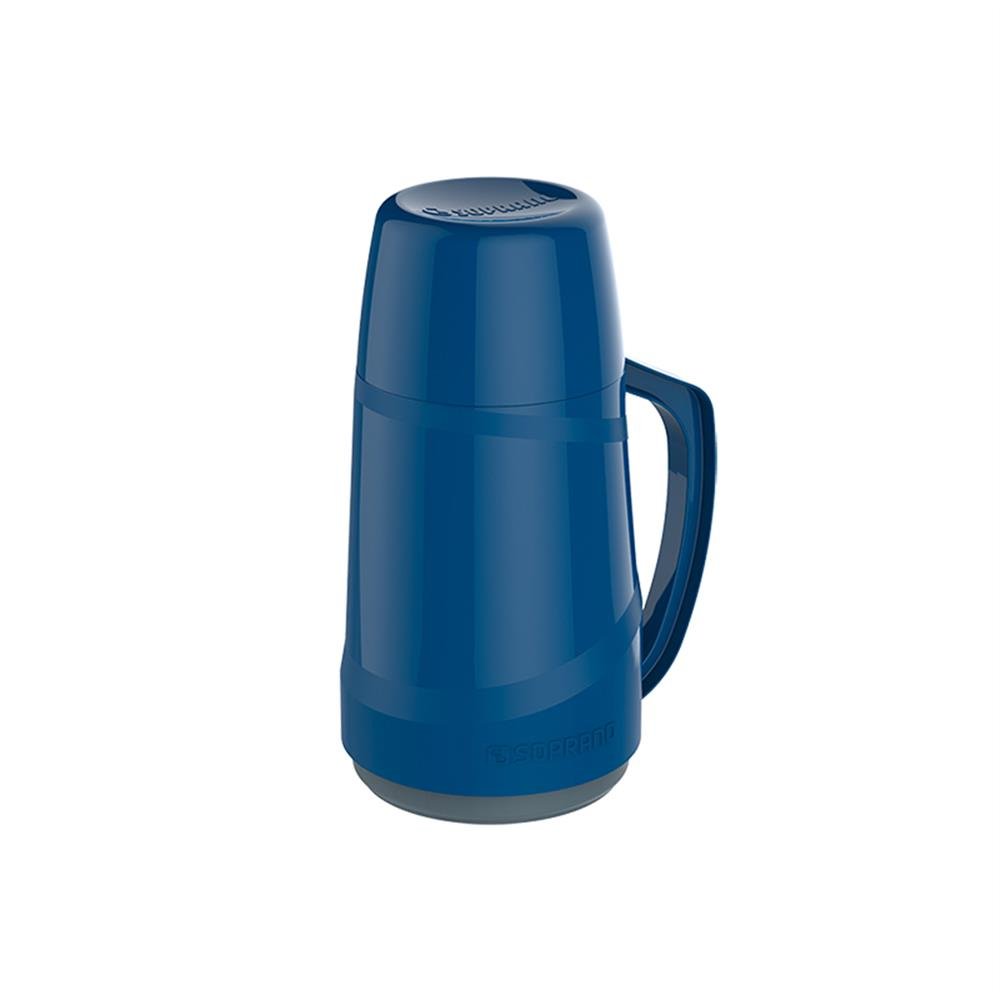 Garrafa Termica 500Ml Cristal Azul Soprano C6