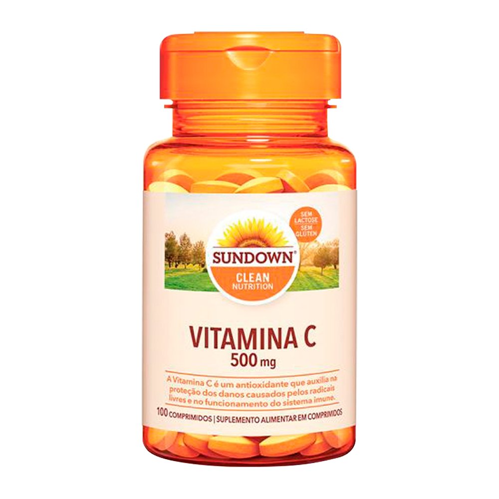 Vitamina C Sundown 100 Cápsulas 500mg