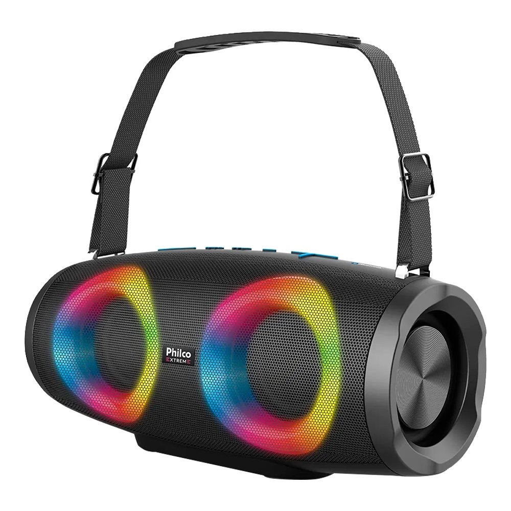 Caixa De Som Philco Speaker Extreme PBS45BT - FM/Bluetooth Bateria de Até 16 Horas, 40W, Preto