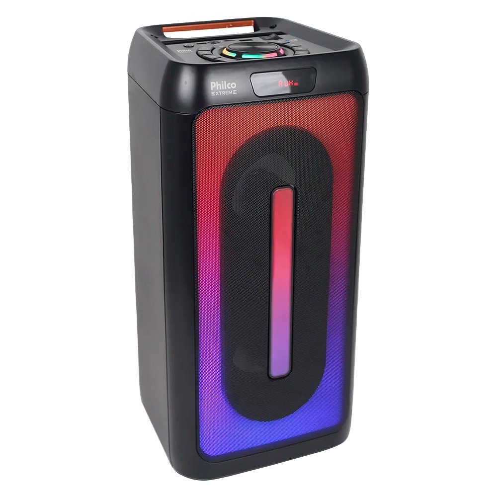 Caixa de Som Amplificada Philco PCX4501 - FM|BLUETOOTH|AUX|USB, Bateria de Até 15 horas, 350W, Preto
