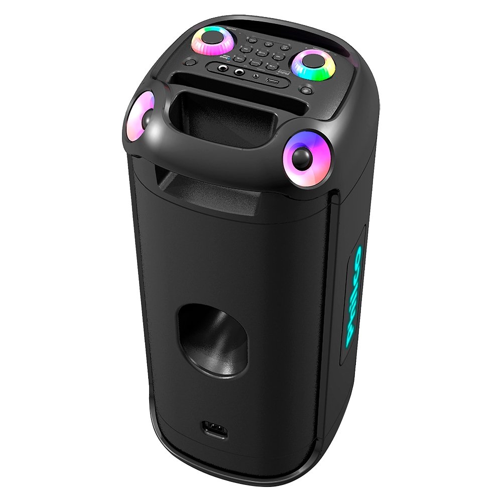 Caixa de Som Amplificada Philco PCX6702 - Bluetooth/Aux/USB, Bateria de Até 12 horas, 800W, Preto