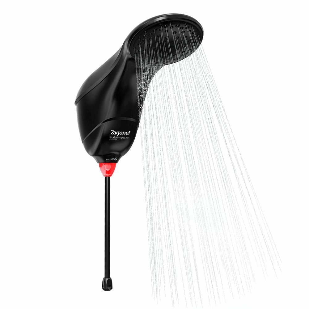 Chuveiro Ducha Zagonel Sublime Black Eletrônica 220v 7500w