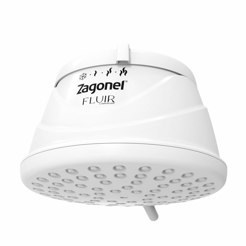 Chuveiro Ducha Zagonel Fluir 4 Temperaturas Branco 5500W 110V