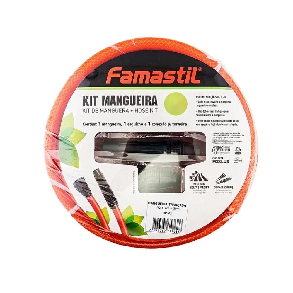 Mangueira Trancada com Kit Famastil 1/2" x 2,0 mm20 Metros