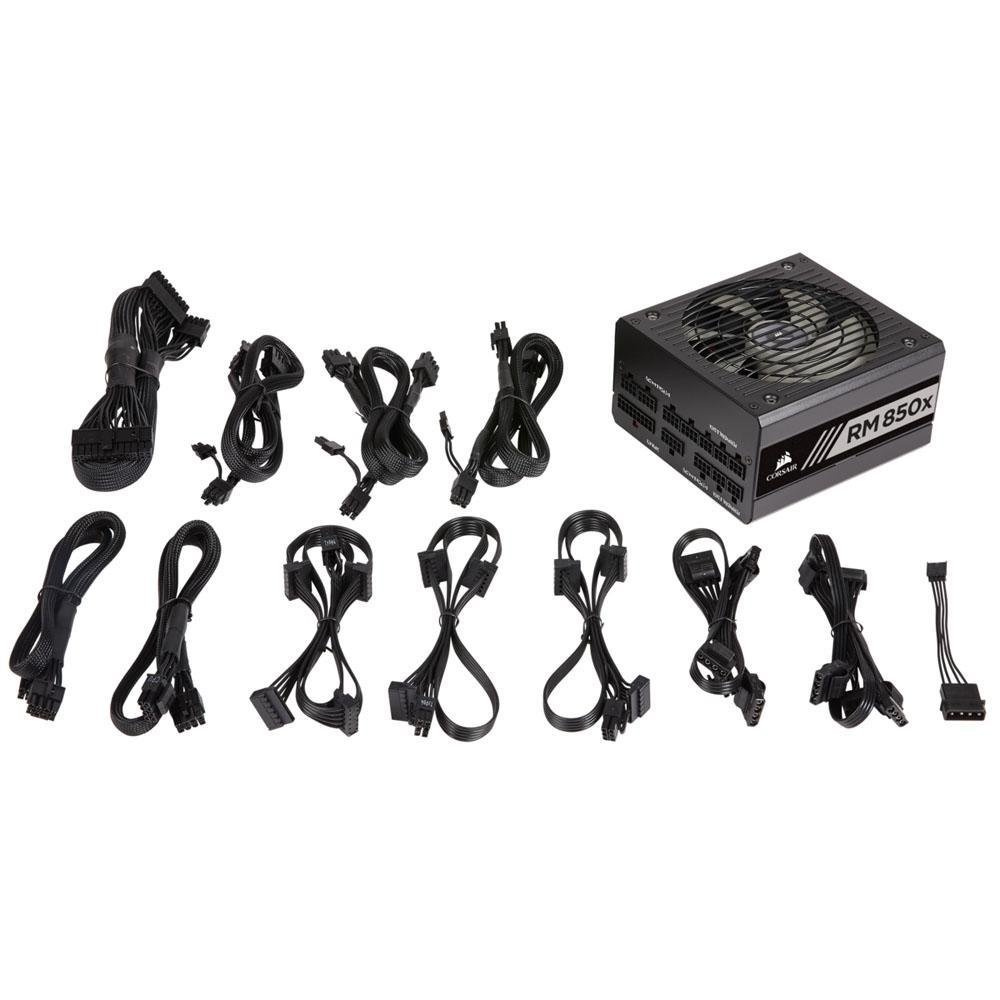 Fonte Corsair RM850x, 850W, 80 Plus Gold, Full Modular, Bivolt, Preto